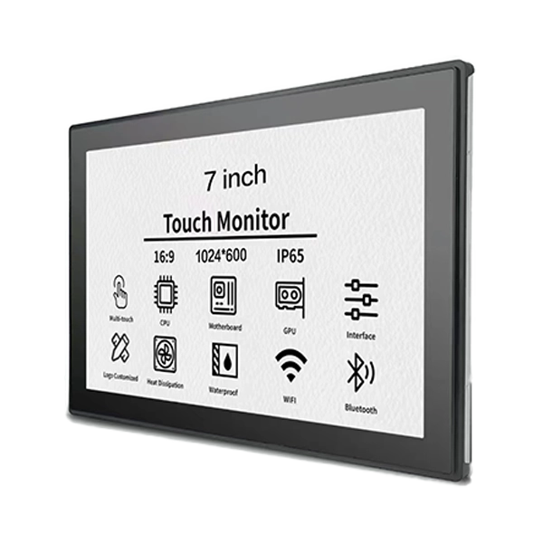 ¿Cómo puede un monitor con pantalla táctil de marco abierto de 7 pulgadas mejorar la integración de dispositivos industriales y domésticos inteligentes?